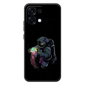 Силіконовый Чохол з принтом "Космонавти" на OPPO A6 Pro (В руках земля)