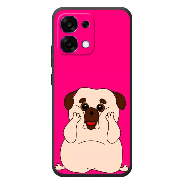 Чехол с рисунком «Веселый Мопсик» для OPPO A6 Pro