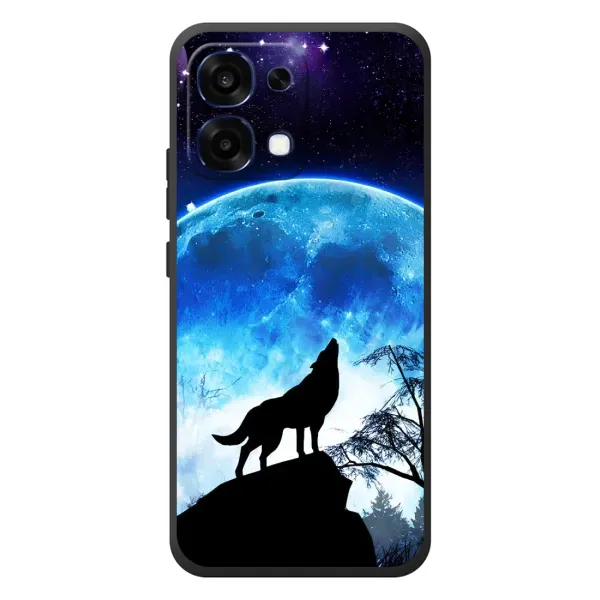 Чехол с рисунком «Воет на луну» для OPPO A6 Pro Чехол с рисунком «Воет на луну» для OPPO A6 Pro