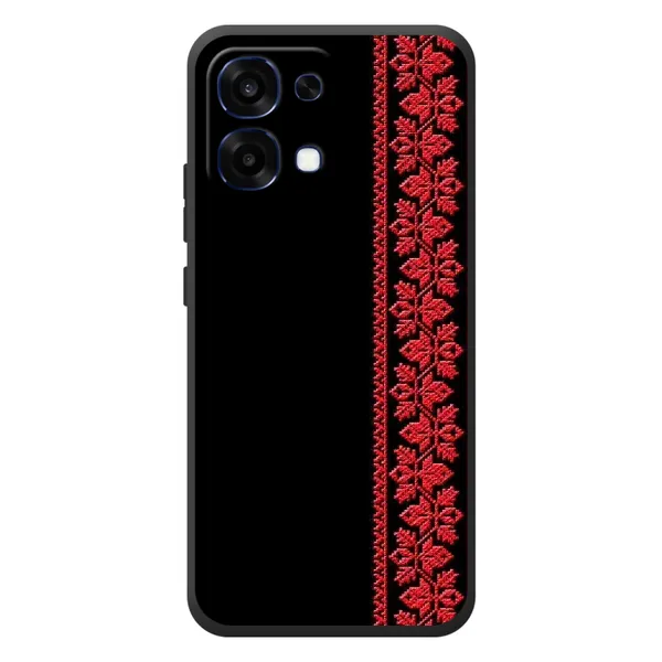 Чехол с рисунком «Вышиванка на черном» для OPPO A6 Pro