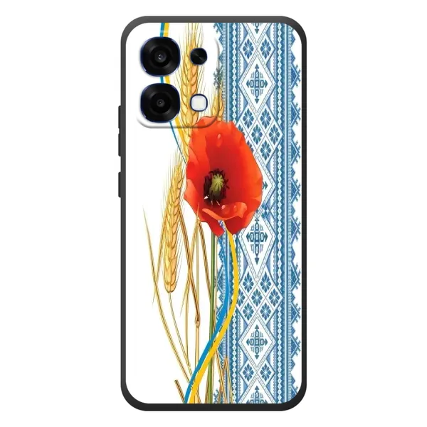 Чехол с рисунком «Вышиванка с цветком» для OPPO A6 Pro