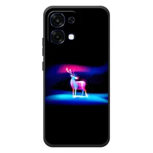 Силиконовый бампер с картинкой животных для OPPO A6 Pro (Яркий олень)