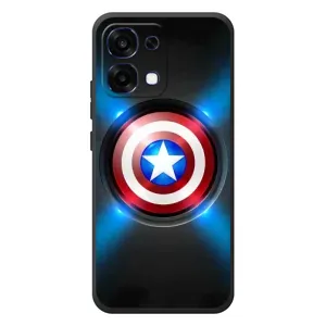Чехол с Щитом Капитана Америки на OPPO A6 Pro (Яркий Щит Капитана)