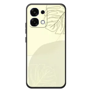 Чехол цветочный дизайн для OPPO A6 Pro (Зелёный фон)