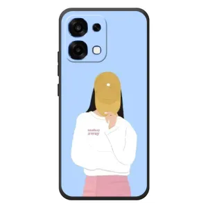 Силіконовый Чохол на OPPO A6 Pro з картинкой Модных девушек (Жовта кепка)
