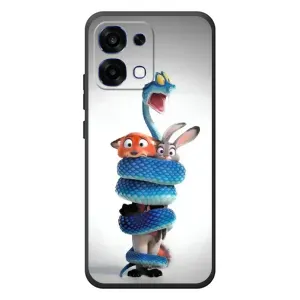 Силиконовый чехол с принтом Зоотрополіс для OPPO A6 Pro (Змея Зоо)