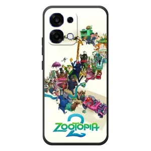 Силиконовый чехол с принтом Зоотрополіс для OPPO A6 Pro (Зоотрополис логотип)