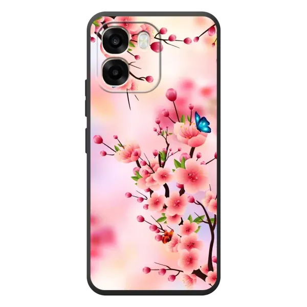 Чехол с рисунком «Бабочки на сакуре» для OPPO A6 Чехол с рисунком «Бабочки на сакуре» для OPPO A6