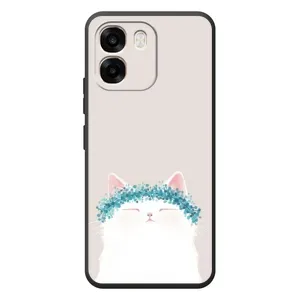 Чехол на тематику: Коты для OPPO A6 (Белый котик)