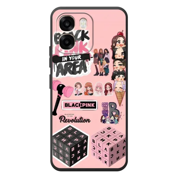 Чехол с рисунком «BLACK PINK коллаж» для OPPO A6 Чехол с рисунком «BLACK PINK коллаж» для OPPO A6