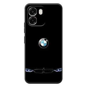 Силіконовий бампер з картинкою машини на OPPO A6 (Чорний BMW)