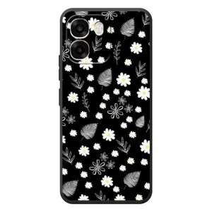 Чехлы с тематикой "ЦВЕТЫ" на OPPO A6 (цветение на чорном)