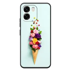 Чехлы с тематикой "ЦВЕТЫ" на OPPO A6 (Цветок-мороженное)