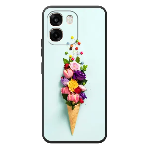 Чехол с рисунком «Цветок-мороженное» для OPPO A6 Чехол с рисунком «Цветок-мороженное» для OPPO A6