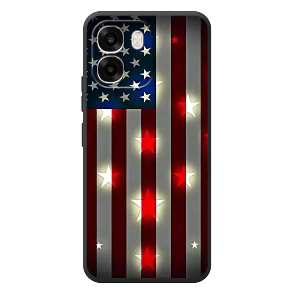 Чехол с рисунком «Флаг США 2» для OPPO A6 Чехол с рисунком «Флаг США 2» для OPPO A6