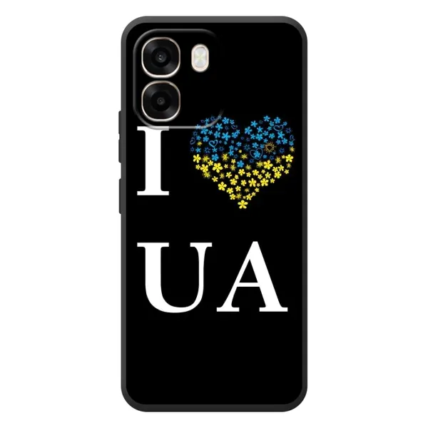 Чехол с рисунком «I Love UA» для OPPO A6 Чехол с рисунком «I Love UA» для OPPO A6