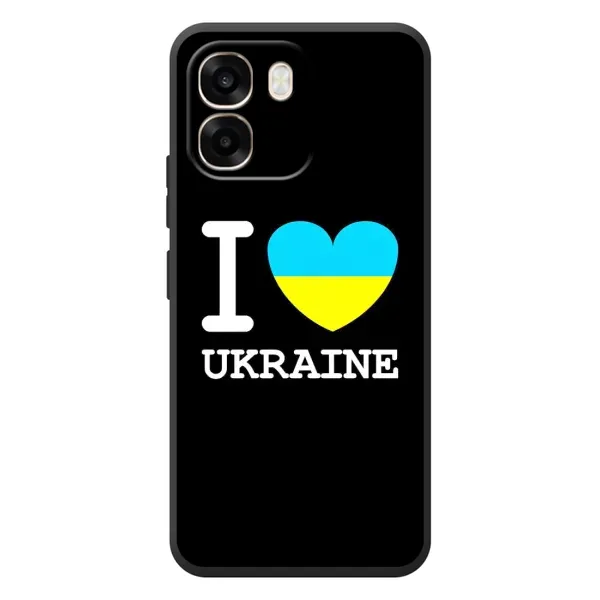 Чехол с рисунком «I Love Ukraine» для OPPO A6 Чехол с рисунком «I Love Ukraine» для OPPO A6