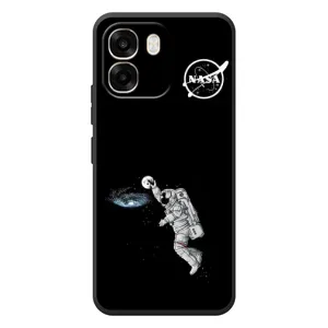 Силиконовый бампер с принтом "Наса" на OPPO A6 (Космонавт баскетболист)
