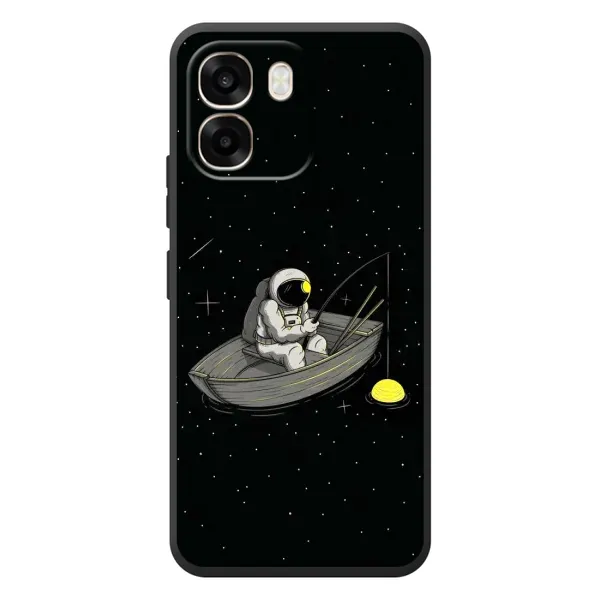 Чехол с рисунком «Космонавт на рыбалке» для OPPO A6 Чехол с рисунком «Космонавт на рыбалке» для OPPO A6
