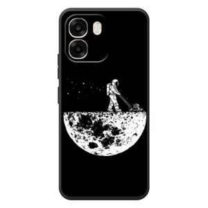 Силиконовый Чехол с принтом "Космонавты" на OPPO A6 (Космонавт)