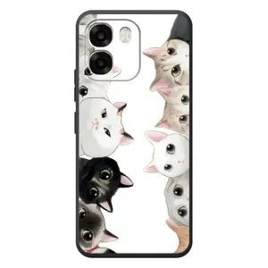 Силиконовый чехол с котиком для OPPO A6 (Коты)