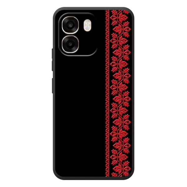 Чехол с рисунком «Красная Вышиванка» для OPPO A6 Чехол с рисунком «Красная Вышиванка» для OPPO A6