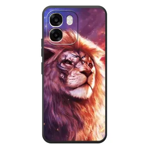 Чехол с картинкой на OPPO A6 (Красочный ЛЕВ)