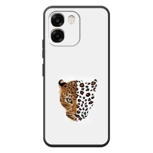 Чехол с леопардовым принтом на OPPO A6 (Леопард на белом)
