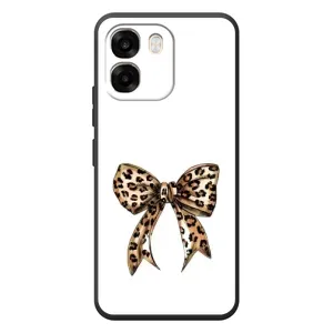 Чехол банты для OPPO A6 (Леопардовый принт)