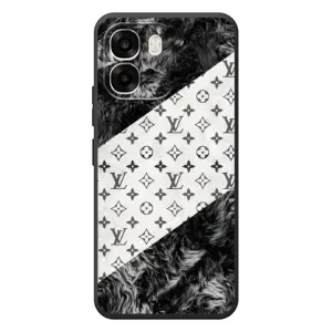 Чехол Стиль Louis Vuitton на OPPO A6 (LV на белом)