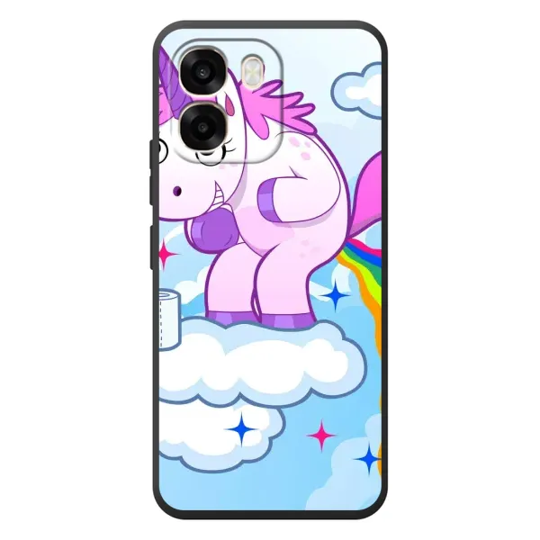 Чехол с рисунком «Радуга единорожка» для OPPO A6 Чехол с рисунком «Радуга единорожка» для OPPO A6
