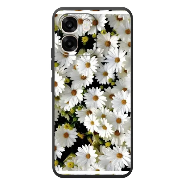 Чехол с рисунком «Рамка в ромашках» для OPPO A6 Чехол с рисунком «Рамка в ромашках» для OPPO A6