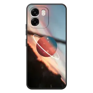 Чехол (ТПУ) с планетами на OPPO A6 (Сатурн)