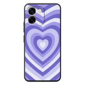 Чохли з тематикою "Маленькі Сердчеки" на OPPO A6 (Серце фіолет)