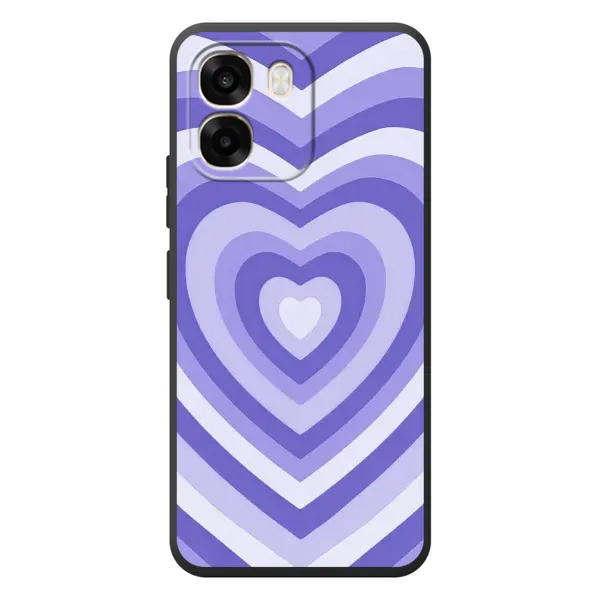 Чехол с рисунком «Сердце фиолет» для OPPO A6 Чехол с рисунком «Сердце фиолет» для OPPO A6