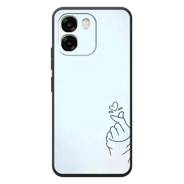 Чехол с рисунком «Сердце на голубом» для OPPO A6