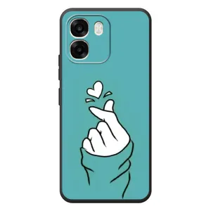 Чохол (Знак сердечка) для OPPO A6 (Сердечко на бірюзовому)