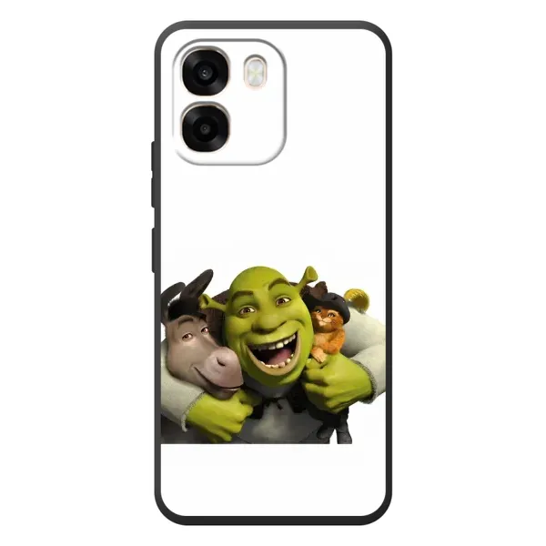 Чехол с рисунком «Шрек осел и кот» для OPPO A6 Чехол с рисунком «Шрек осел и кот» для OPPO A6
