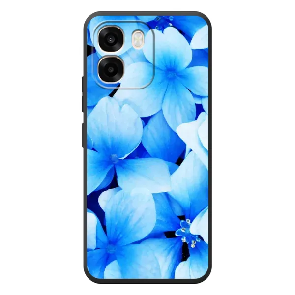 Чехол с рисунком «Синие цветы» для OPPO A6 Чехол с рисунком «Синие цветы» для OPPO A6