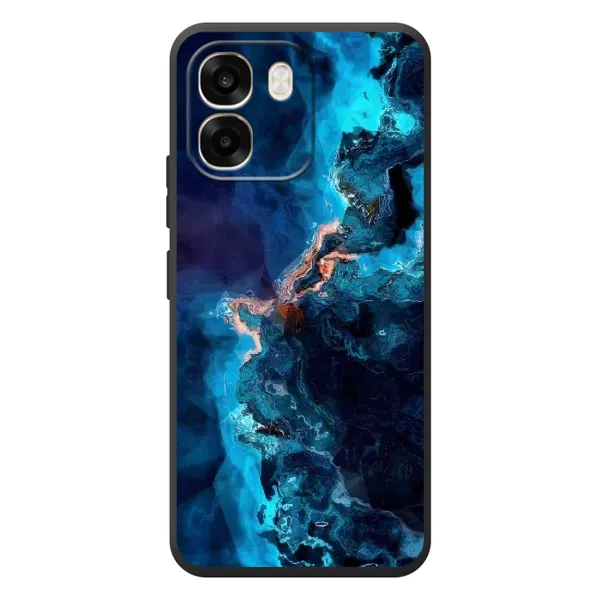 Чехол с рисунком «Синий мрамор» для OPPO A6 Чехол с рисунком «Синий мрамор» для OPPO A6