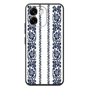 Силиконовый Чехол на OPPO A6 с картинкой Вышиванки (Синяя вышиванка)