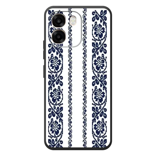 Чехол с рисунком «Синяя вышиванка» для OPPO A6 Чехол с рисунком «Синяя вышиванка» для OPPO A6