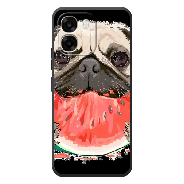 Чехол с рисунком «Смешной Мопс» для OPPO A6 Чехол с рисунком «Смешной Мопс» для OPPO A6