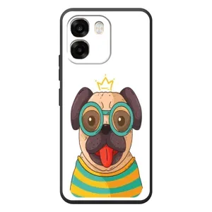 Бампер для OPPO A6 с картинкой "Песики" (Собака Король)