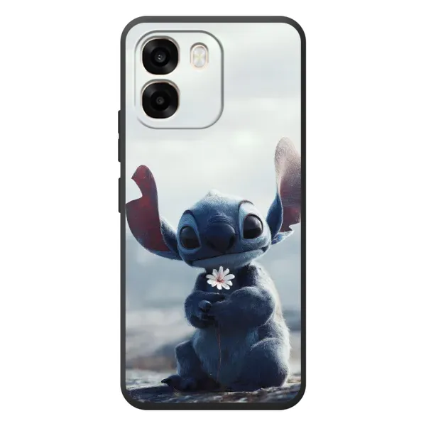 Чехол с рисунком «Стич с цветочком» для OPPO A6 Чехол с рисунком «Стич с цветочком» для OPPO A6