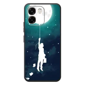 Чехол (ТПУ) с планетами на OPPO A6 (To The moon)