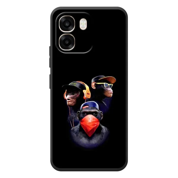 Чехол с рисунком «Три обезьяны» для OPPO A6 Чехол с рисунком «Три обезьяны» для OPPO A6