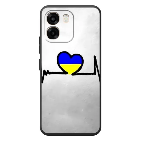 Чехол с рисунком «Украинская кардиограмма» для OPPO A6 Чехол с рисунком «Украинская кардиограмма» для OPPO A6