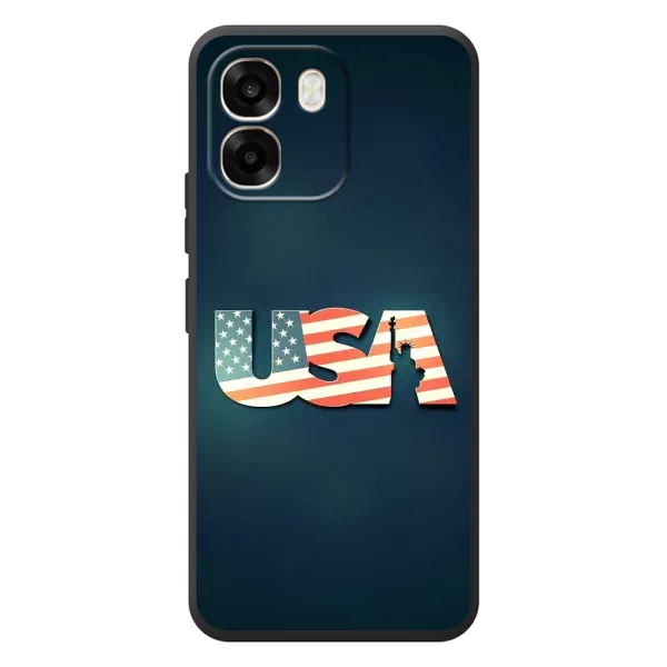 Чехол с рисунком «USA» для OPPO A6 Чехол с рисунком «USA» для OPPO A6