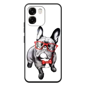 Бампер для OPPO A6 с картинкой "Песики" (В очках)
